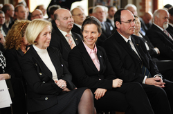 (v.l.n.r.) Prof. Dr. Johanna Wanka, Nieders&auml;chsische Wissenschaftsministerin, HAWK-Pr&auml;side