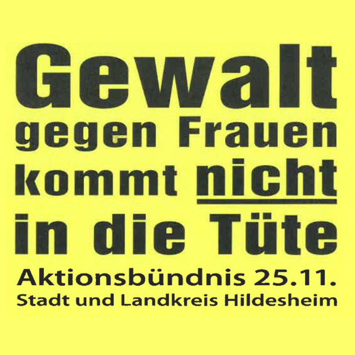Aktion am Internationalen Tag gegen Gewalt an Frauen